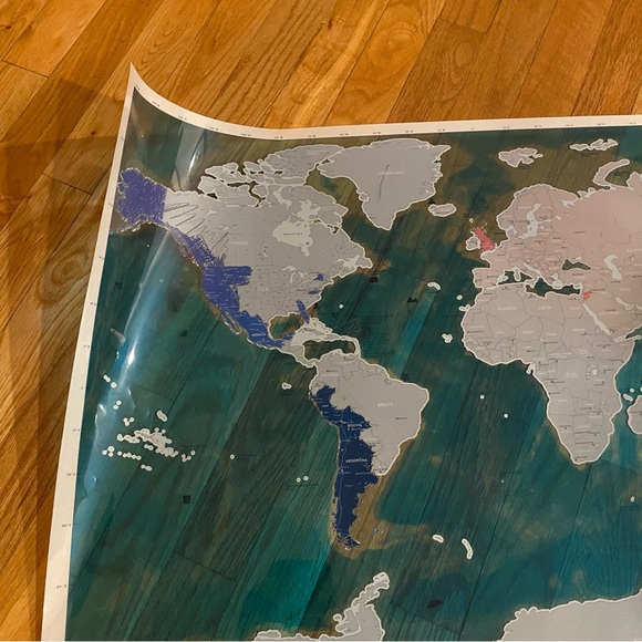 Luckies of London Ltd Store
Large World Ocean Scratch Map – Personalized World - Picture 5 of 9